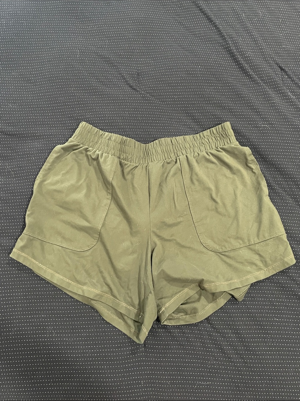 Women's Olive Green Athletic Shorts